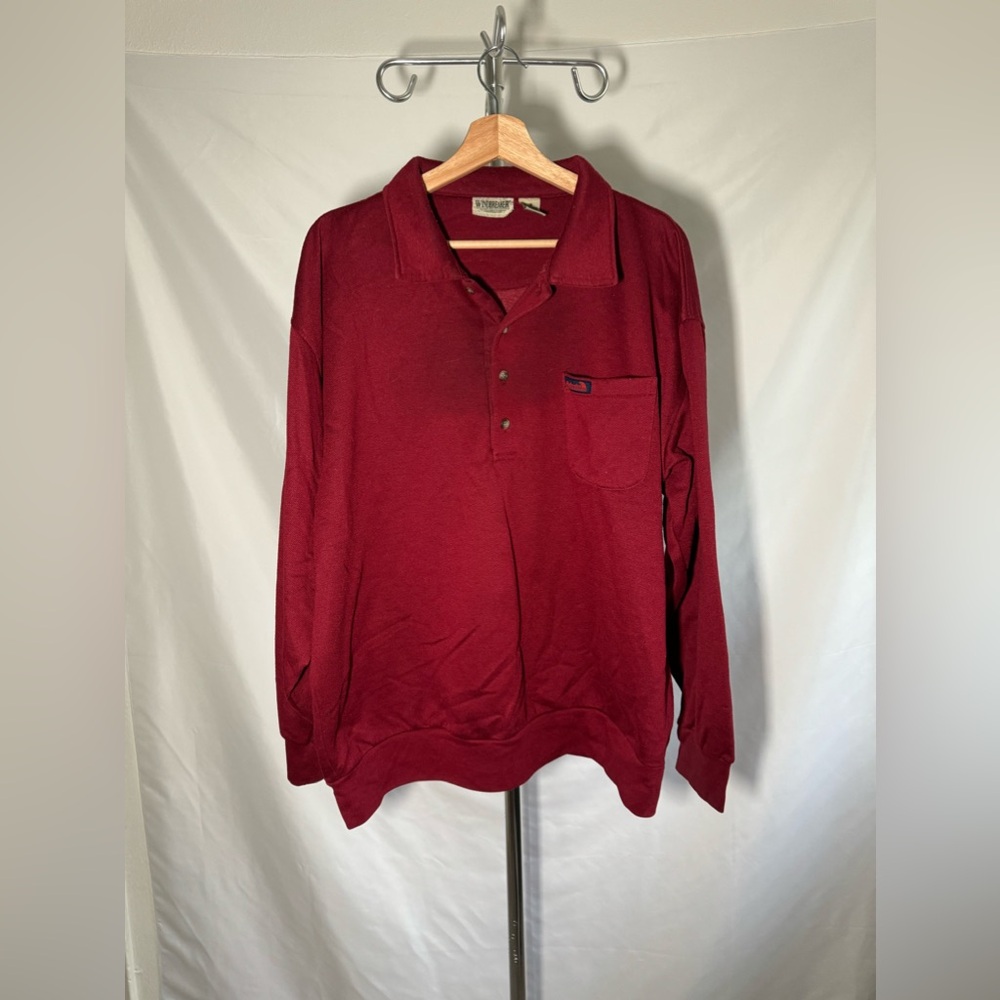 Vintage Windbreaker Polo Sweater